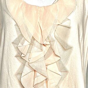 Merona Cream Sleeveless Ruffle Blouse